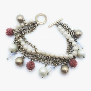Lia Sophia Gilded Rose Retired Bracelet